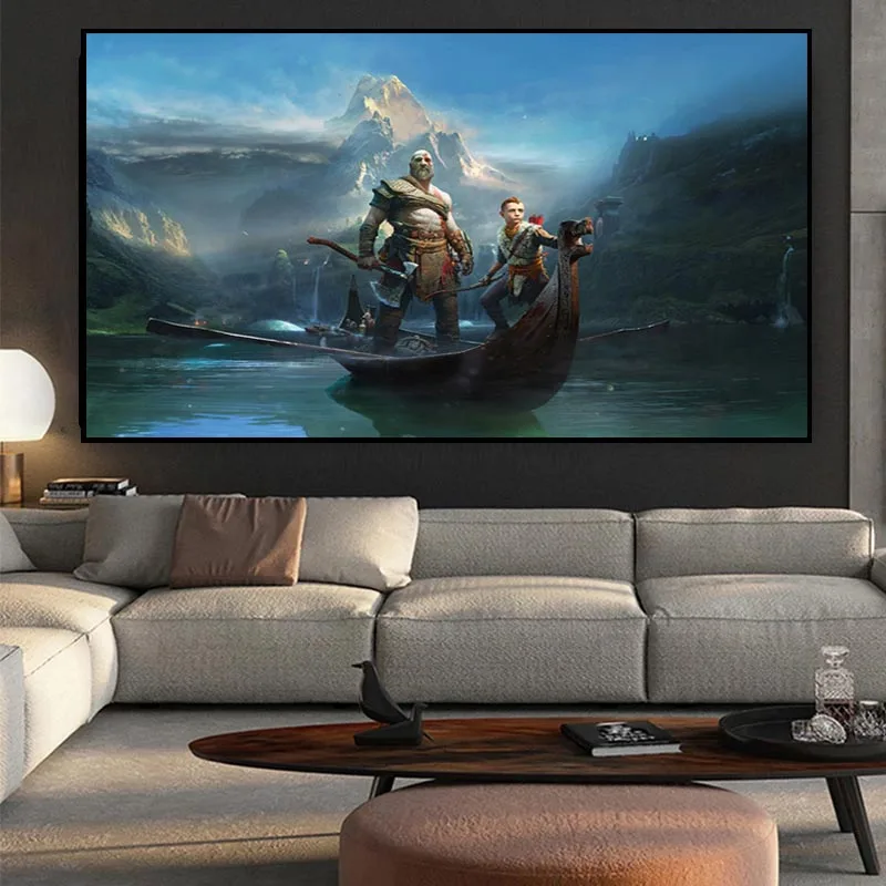 Игровой постер Бог войны персонажи HD и холст картина искусство настенные картины