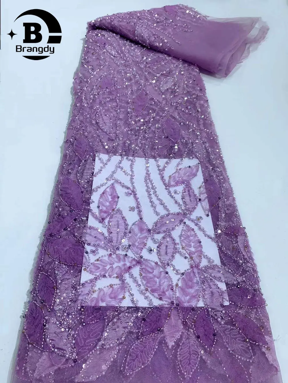 Brangdy африканская кружевная ткань для жениха 2024 высококачественные блестки