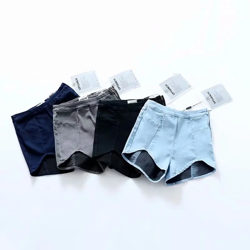 2021 Female High Waist Slim Sexy Mini Petal Short Jeans Summer Vintage Brand Casual Street Trendy Washed Denim Skinny Hot Pants