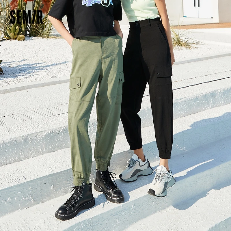 

Брюки Semir Женские повседневные, однотонные зауженные штаны, стиль работы, простые Универсальные леггинсы, лето 2023