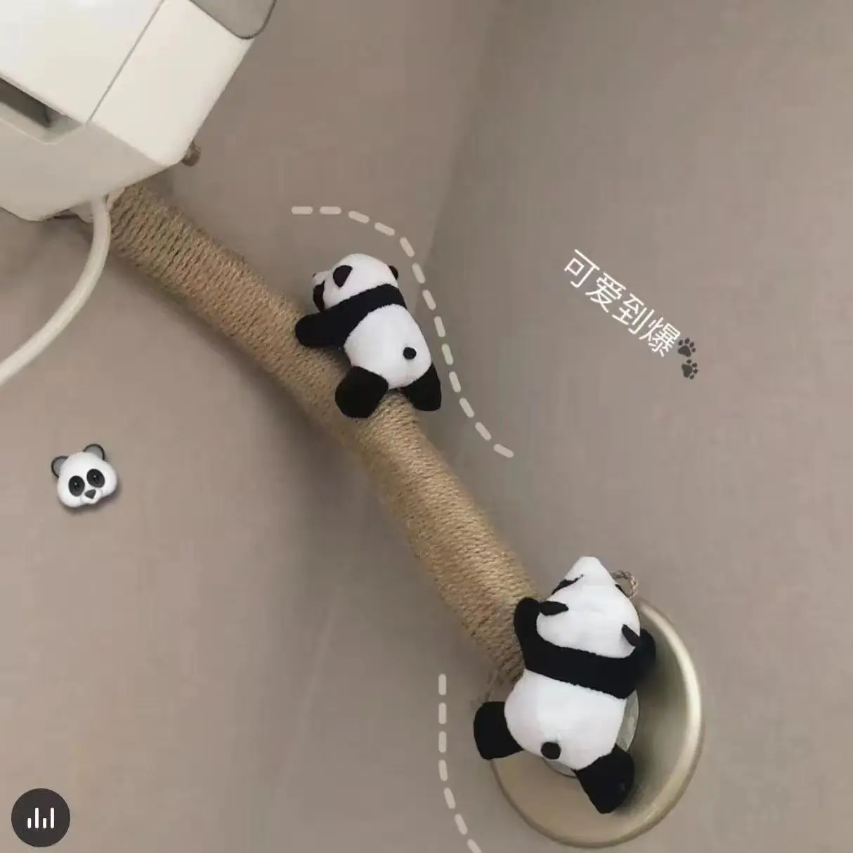 

Cute Little Panda Brooch Plush Toy Diy Revamp Air Conditioning Duct Bedroom Decor Cartoon Doll Schoolbag Clothing Accessories