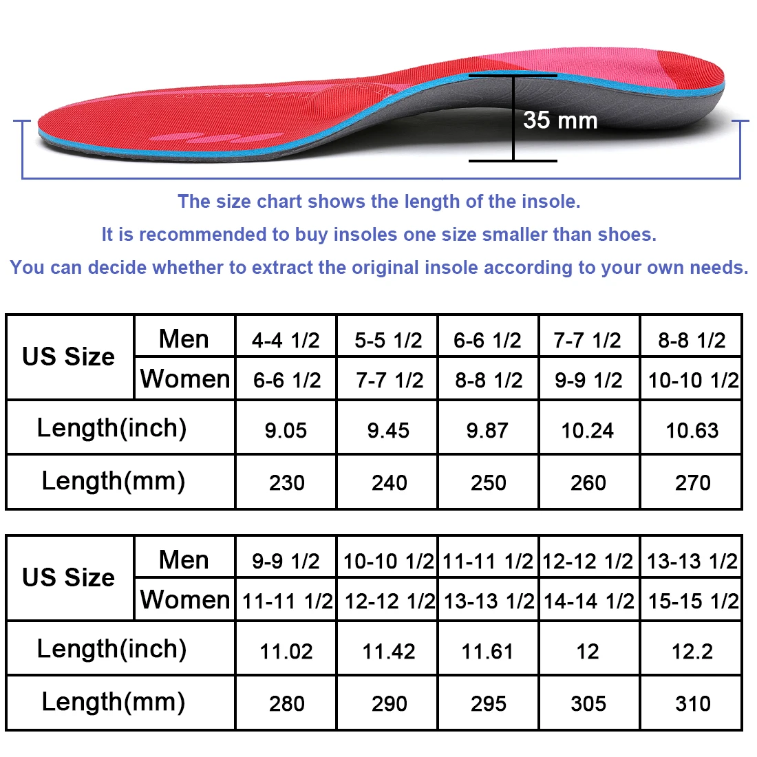 Plantar Fasciitis Flat Feet Pain Relief Orthopedic Insoles Women Sneakers Arch Support ,Men Heel Orthotics Insoles Shoe Inserts