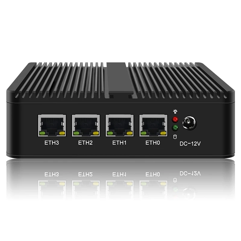 4 Intel i225-V B3 2.5GbE Nics J4125 безвентиляторный 2 5G Роутер Nano Mini PC pfSense брандмауэр роутер ПК