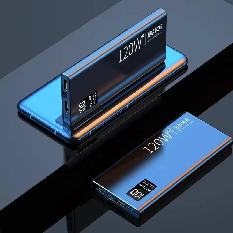 Фото Портативное зарядное устройство Power Bank 20000 мАч, 120 Вт, сверхбыстрая зарядка, 100% полная емкость, цифровой дисплей, для iPhone, Xiaomi №5