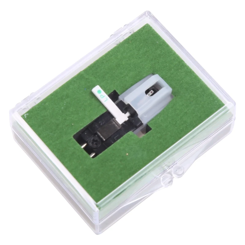 Turntable Needle Stylus Ruby & Sapphire Dual Needle Stereo Stylus for LP Vinyl Player Record Needle Stylus 200-300mV