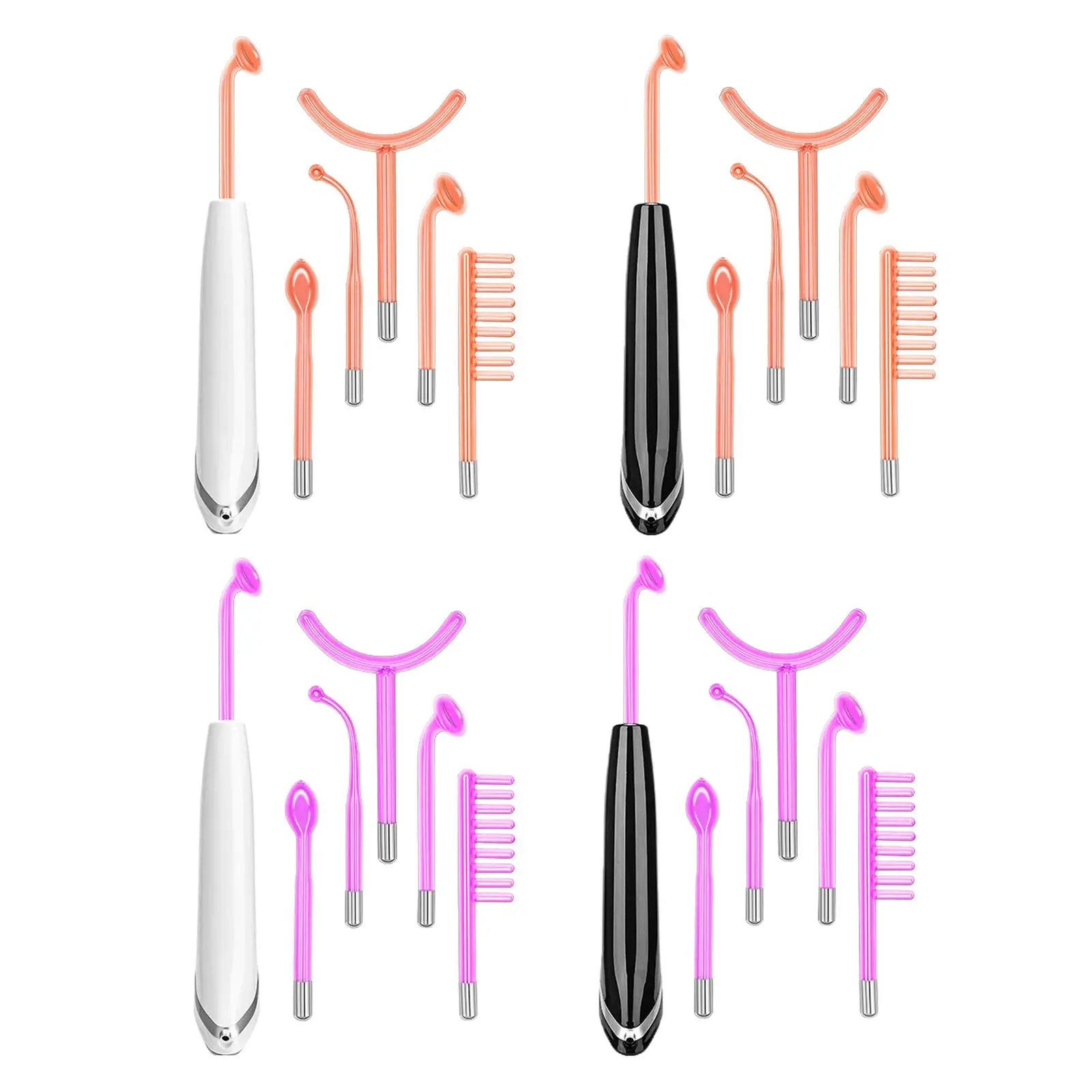 

Handheld 6-In-1 High Frequency Facial Machine 6 Pcs Wands Portable Cosmetic Instrument for Skin Care Skin Tightening Home Hotel