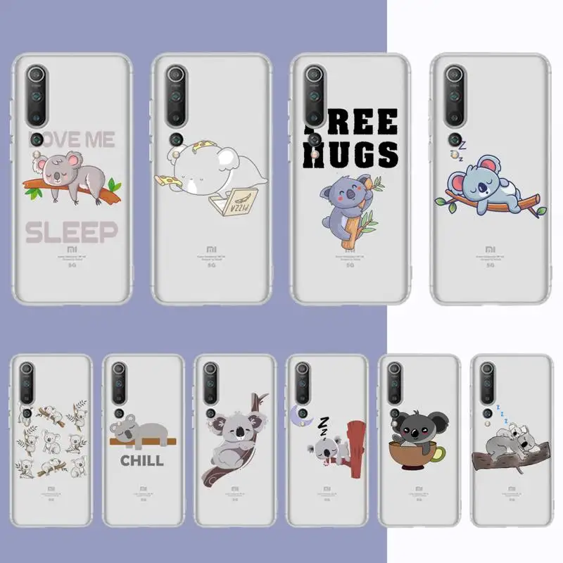 

Cute cartoon koala Phone Case For Redmi Note 5 7 8 9 10 A K20 pro max lite for Xiaomi 10pro 10T