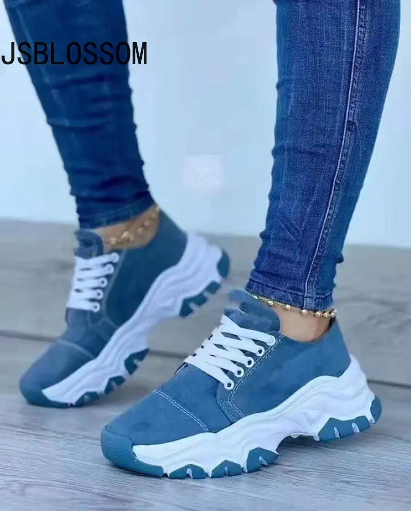 

Кроссовки Женская обувь 2023 парусиновая обувь повседневная женская спортивная обувь на плоской подошве со шнуровкой взрослые Zapatillas Mujer ...