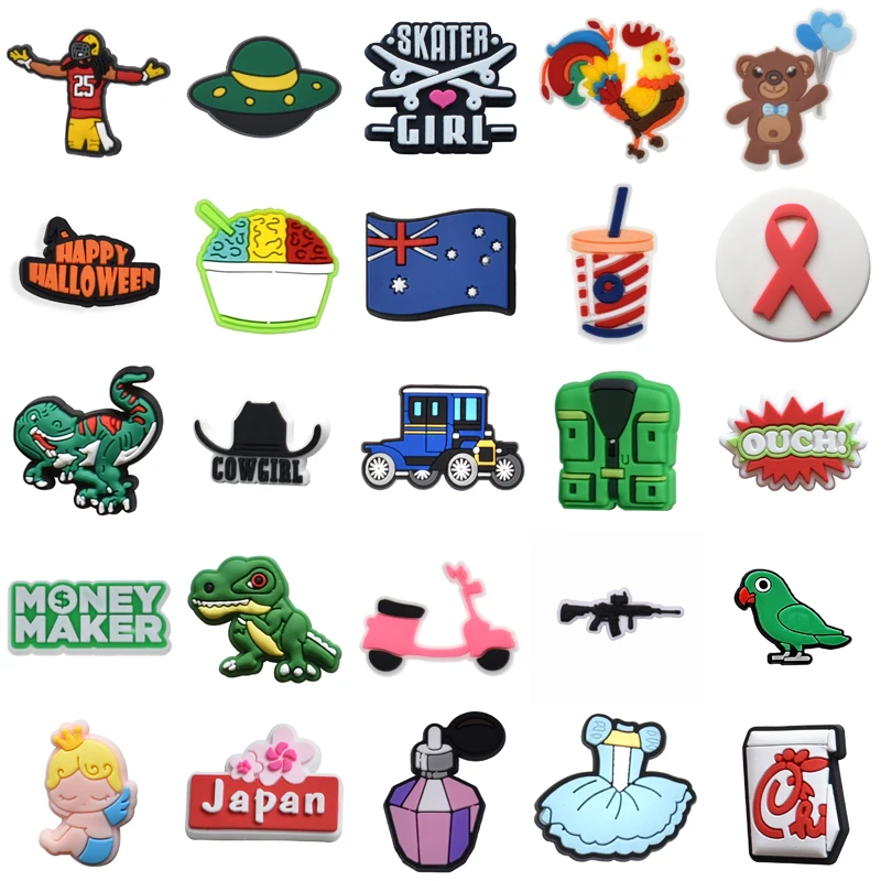 

Wholesale Bulk Shoe Charms Women Charm Set Jeans Para Pins Men Kids Girl Packs Decorations for Crocs Shoes Accessories Boy Gifts
