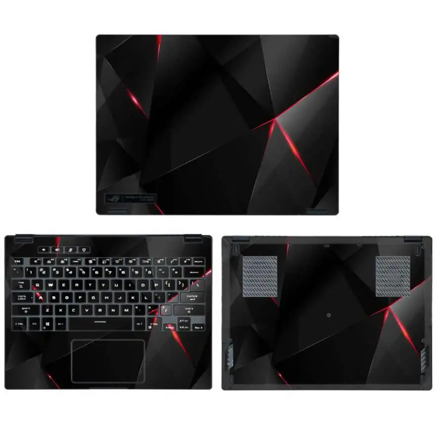 Блестящий виниловый специальный стикер для ноутбука Asus ROG Flow X13 GV301 ультратонкий