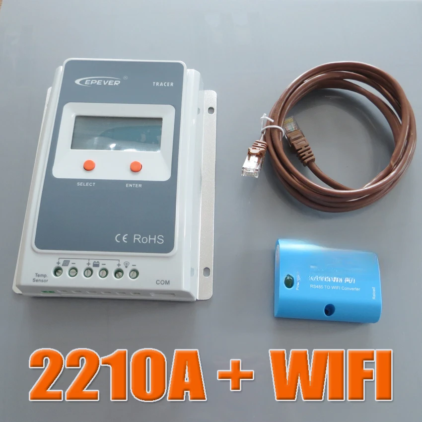 

2210AN 20MPPT solar charge and discharge controller +WIFI wireless Bluetooth mobile phone communication APP