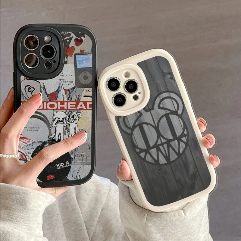 

Radiohead Fitter Happier Phone Case For IPhone 14 11 12 13 Lambskin Silicone Pro Max Mini X XR XS 7 8 Plus Couple