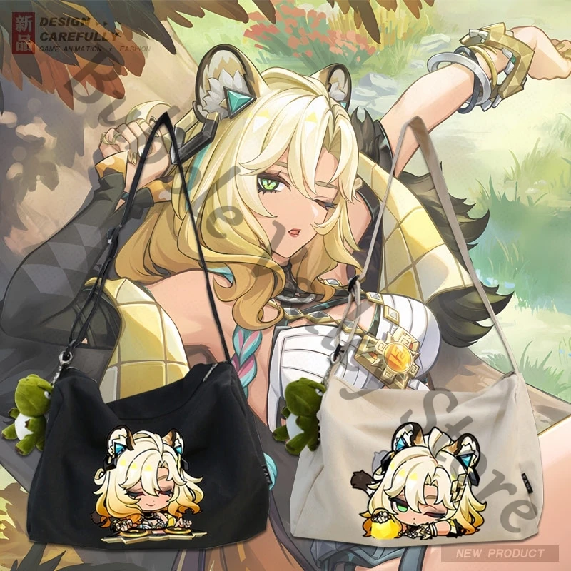 Холщовая сумка для косплея Genshin Impact Xilonen мультяшная versipacks сумки через плечо на