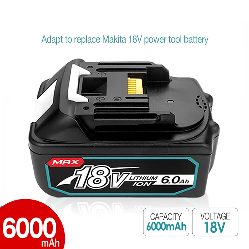 Аккумуляторная батарея для Makita 18 в 6000 мАч BL1830B BL1860B BL1840B BL1815 |