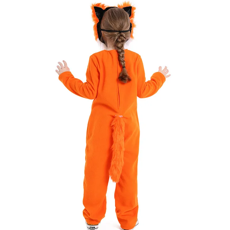 Унисекс Мальчики Дети Красный лис косплей дети девочки Хэллоуин Животные