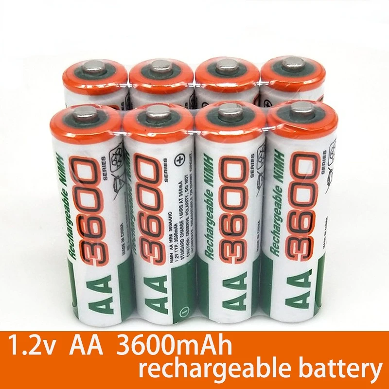 

100% New Aa Battery 3600Mah Rechargeable 1.2 V Ni-Mh Suitable For Clock Mice Computer