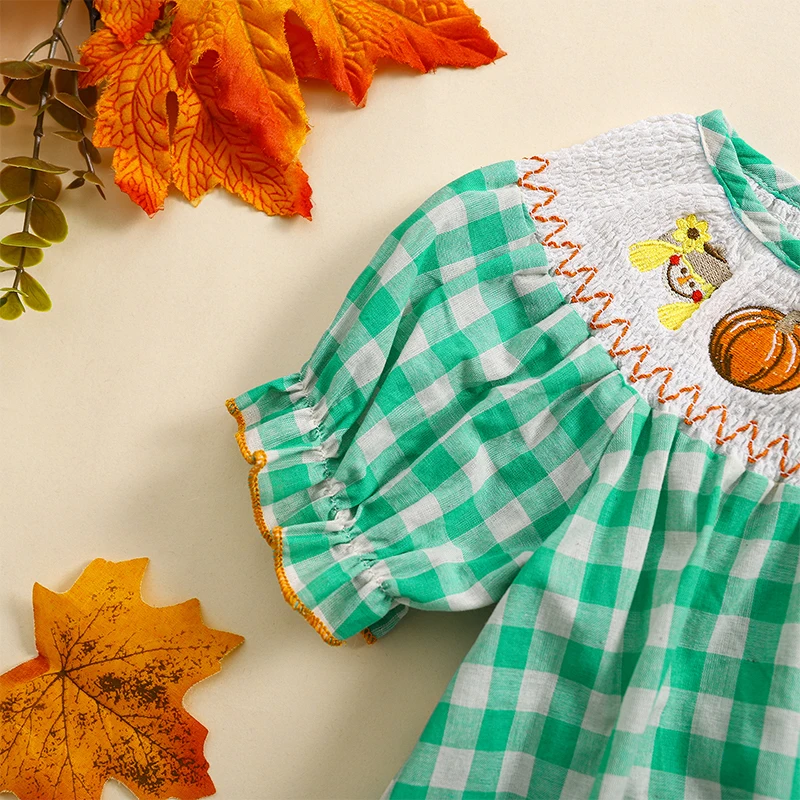 Blotona комбинезон на Хэллоуин для маленьких девочек клетчатый с короткими рукавами