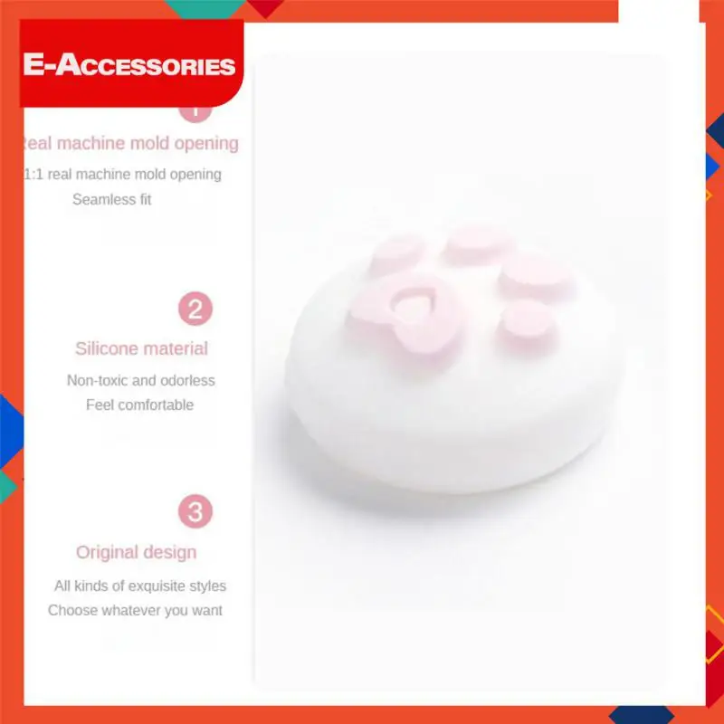 

Feel Comfortable Silicone Rocker Cap Cat Paw Pattern Joystick Cover Increase Game Feel Not Easily Deformed Rocker Hat