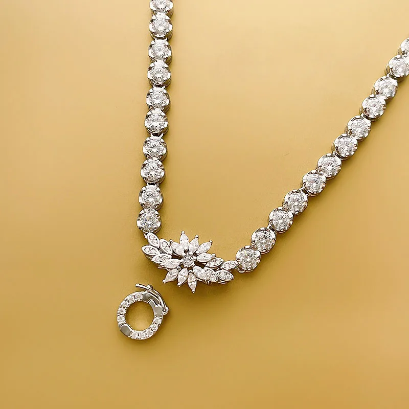 Ожерелье С Подвеской Из Стерлингового Серебра S925 Для Женщин Цепочкой