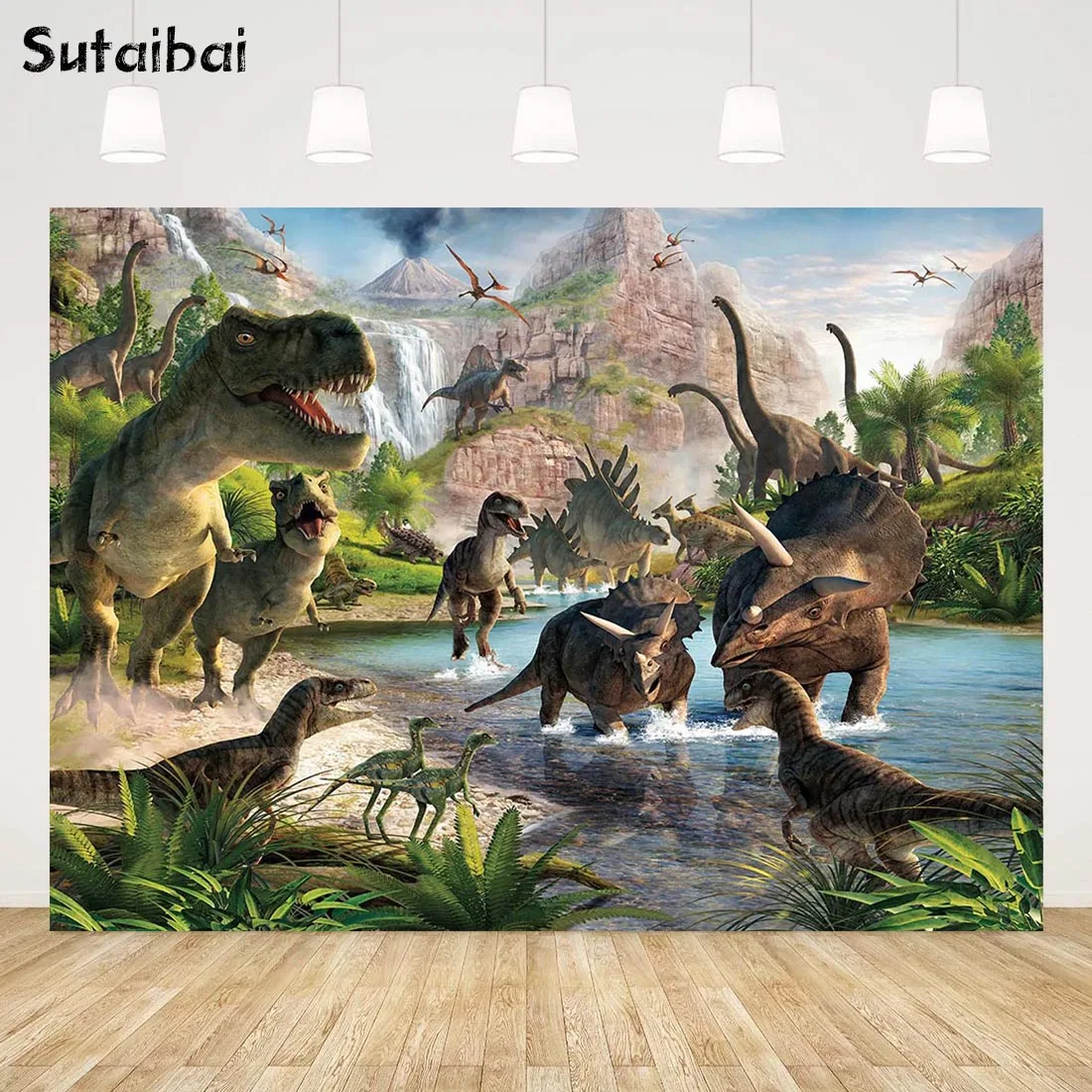 

Vinyl Photography Backdrop Jurassic Park Dinosaur Background Baby Shower Birthday Party Photocall Backdrops for Photo Studio
