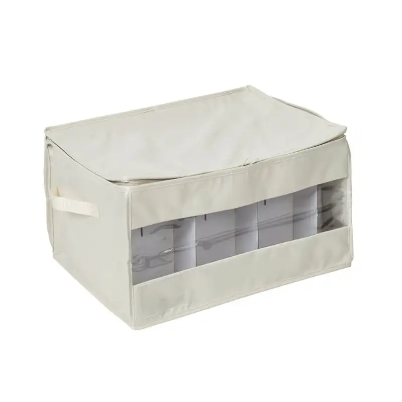 

Can Do Stemware Storage Box Set, Natural Portable tableware Set de cocina ложки вилки в яйце Travel utensil set C