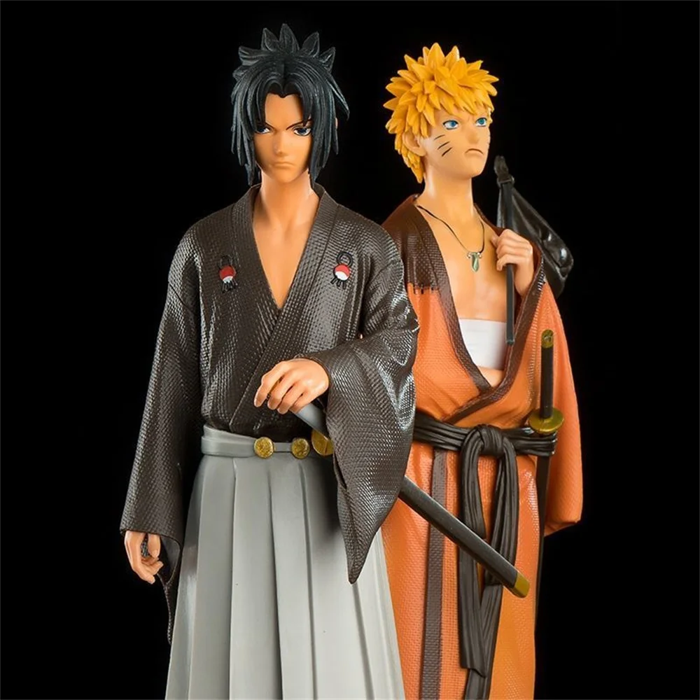 

Hot Selling Naruto Anime Figures Kimono Naruto Uzumaki Uchiha Sasuke Action Figurine Kids Toys Gift 30cm Pvc Statue Model Figure