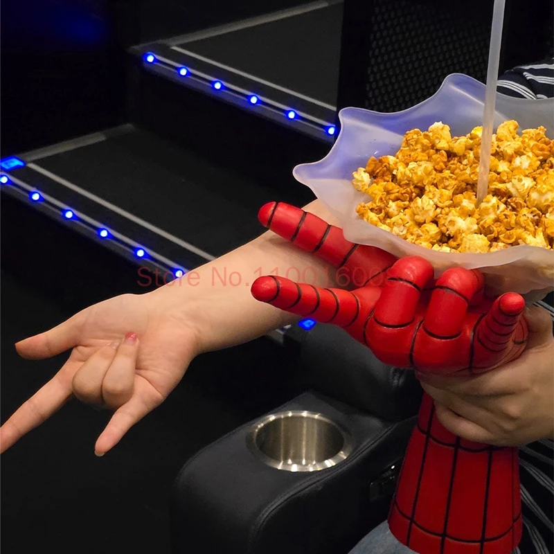 Фото Официальный оригинальный набор Spider-Man: новая лимитированная серия для кинотеатров – ведро для попкорна и стакан для напитков, изысканный подарок на день рождения, игрушки. №5