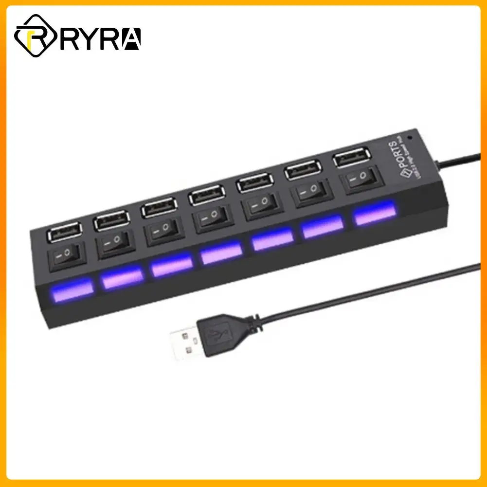 

RYRA 4/7 Ports Usb Type C Hub USB 2.0 Usb Hub Adapter Expander Multi USB Splitter Multiple Extender Usb C To For PC Laptop Gamer