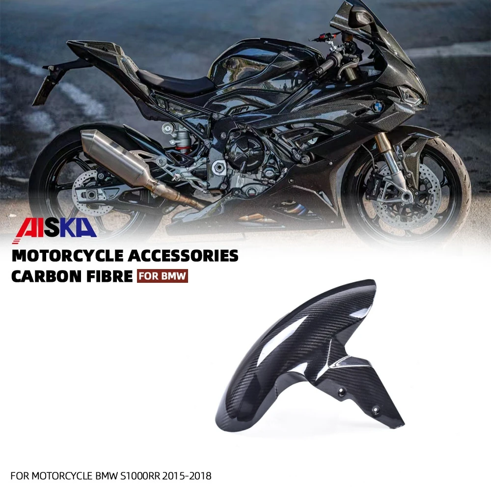 

100% 3k 3*3 Dry Full Carbon Fiber Motorcycle Front Mudguard For BMW S1000RR 2015-2018 S1000R 2014-2021 S1000R HP4
