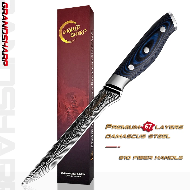 Дамасский кухонный нож 5 9 дюйма для косточек японские кухонные ножи vg10