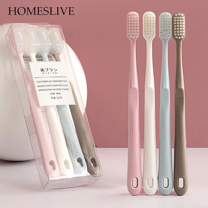 

HOMESLIVE 4PCS Toothbrush Dental Beauty Health Accessories For Teeth Whitening Instrument Tongue Scraper Free Shipping Products