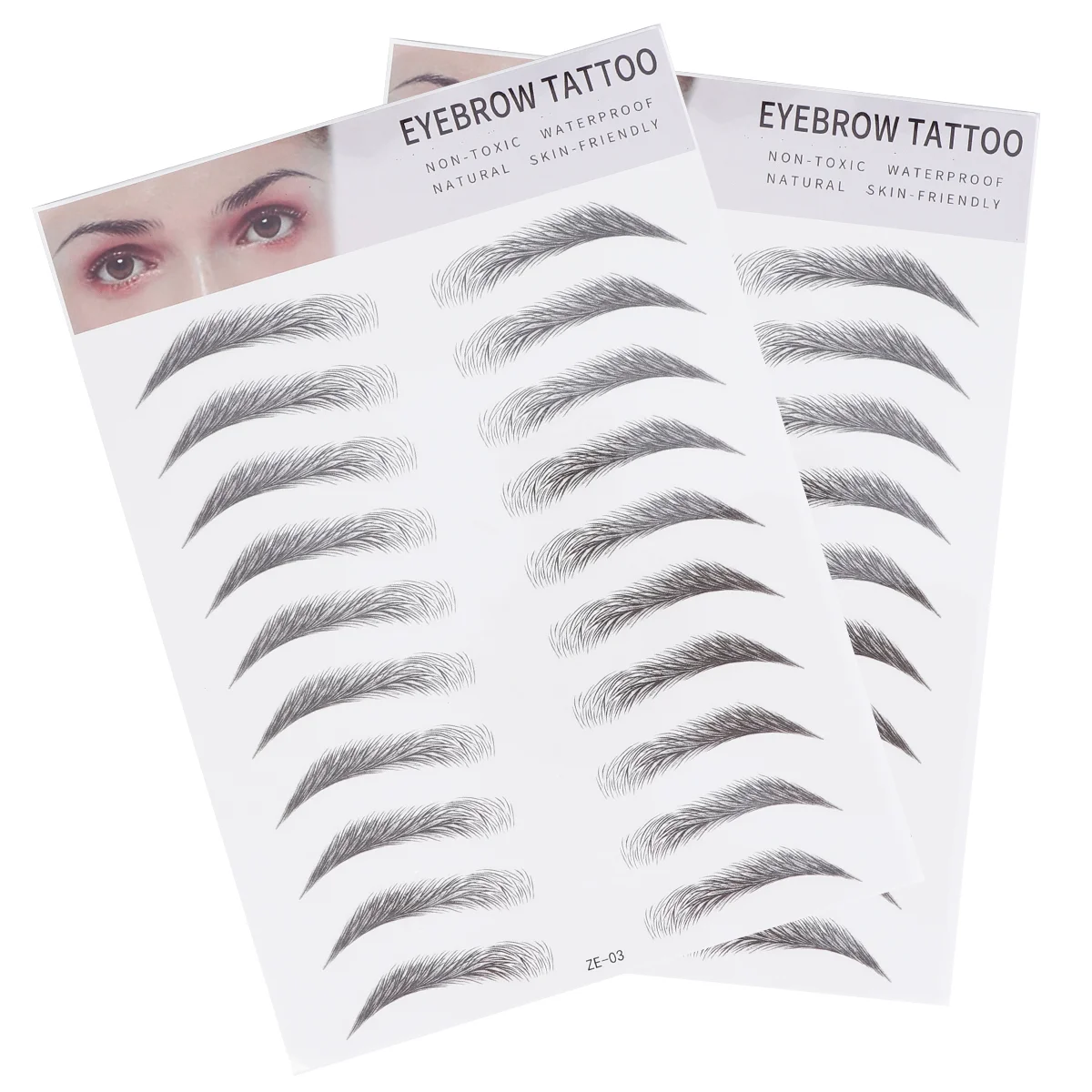 

Eyebrow Stickers Waterproof Hair Sticker Eyebrows Makeup Brow Imitation Transfer Shape 3D Shaping Natural Stencils Artificial