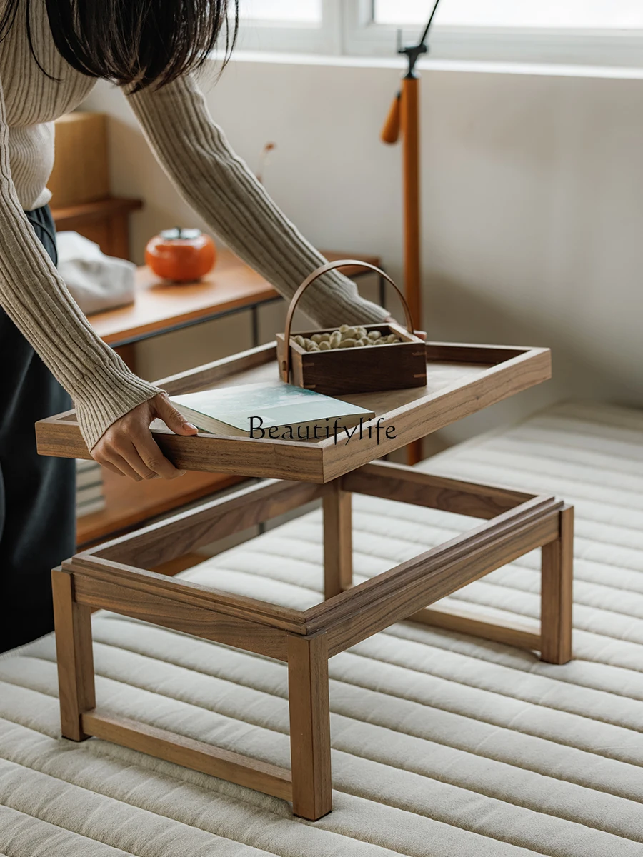 Новый китайский стиль из массива дерева Arhat кровать чайный столик эркерный