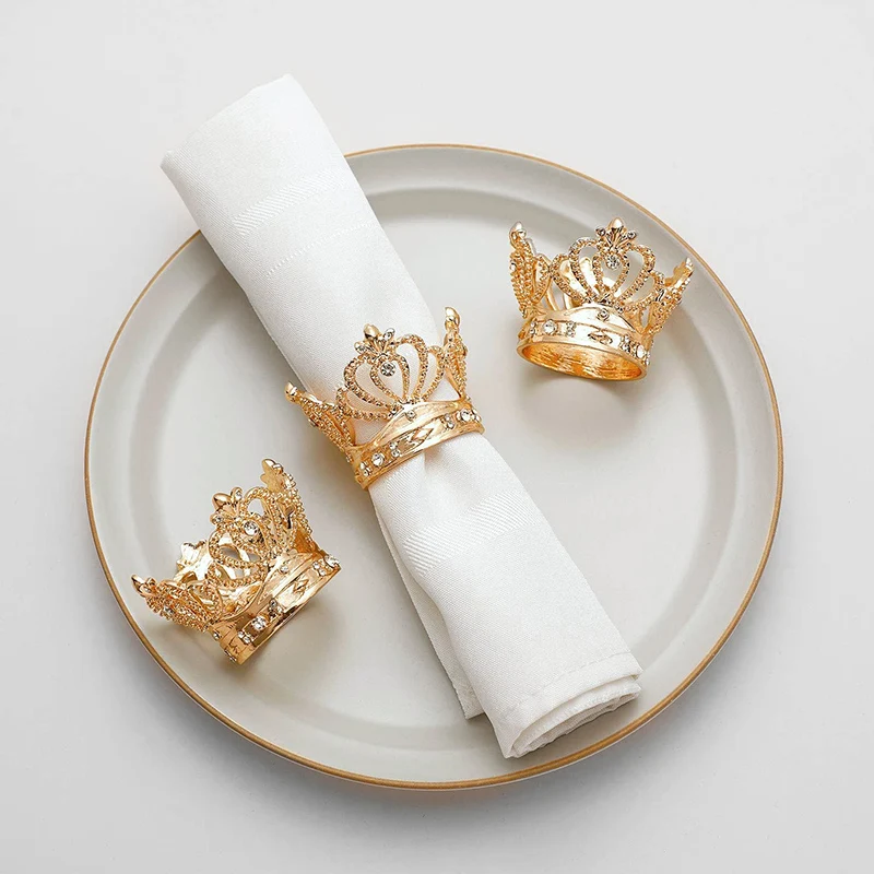 

12Pcs Table Napkin Rings Silver Metal Napkin Ring Bow Buckles Napkin Holder Christmas Table Decoration for Home Wedding Decor