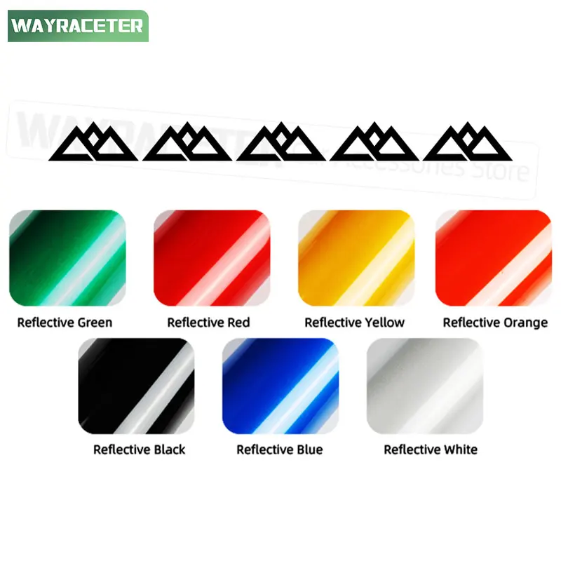 5 шт. автомобильные шины наклейка на обод из сплава светоотражающая виниловая для