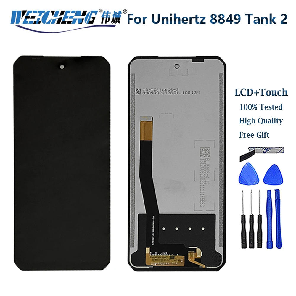 Фото 100% протестировано для Unihertz 8849 Tank 1 Tank 2 Tank 3 ЖК-дисплей с цифровым преобразователем сенсорного экрана в сборе для Unihertz Tank2 Tank3 Pro LCD №4
