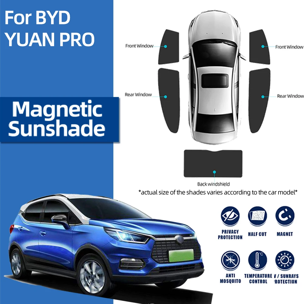 

Занавеска на ветровое стекло для BYD Yuan PRO, магнитный солнцезащитный козырек для автомобиля, солнцезащитный козырек, нейлоновый козырек, сетк...