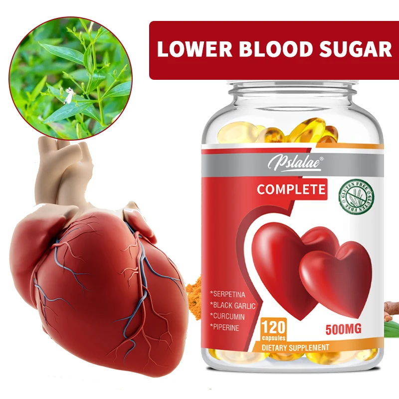 

Supports Heart Health 100% Natural & Organic Contains Black Garlic Curcumin Piperine Supports Diabetes High Blood Sugar