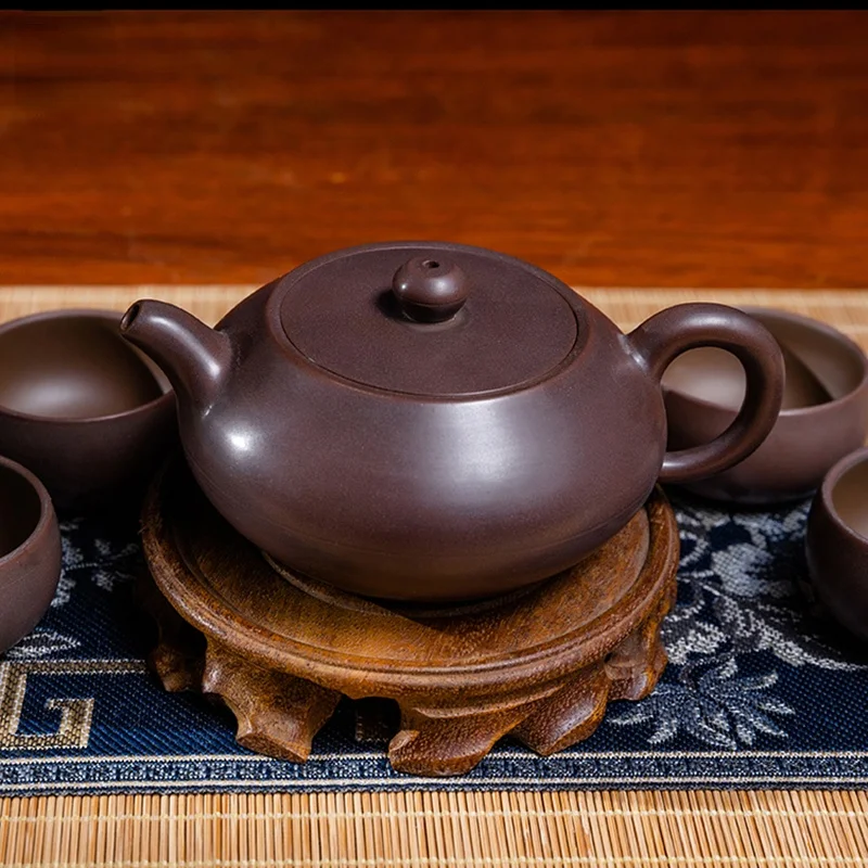 

200ml Nixing Tea Pot Healthy Clay Hepan Nixing Teapot Ore Beauty Chinese Kungfu Kettle Suit Puer Black Tea With Gift Box