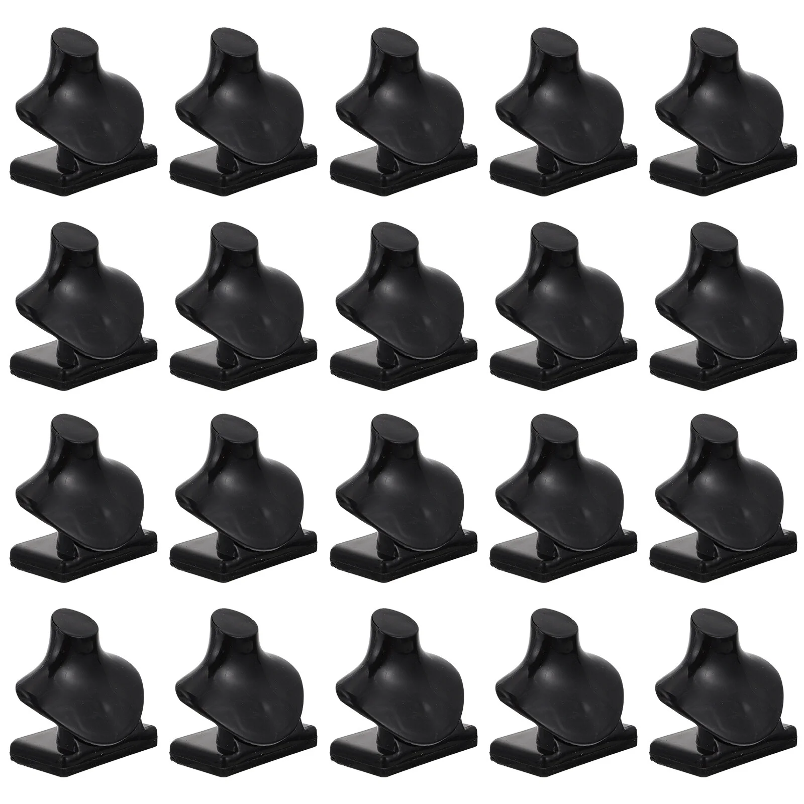 

20 Pcs Necklace Holder Earring Storage Organizer Small Display Model Mini House Plastic Parts Jewelry