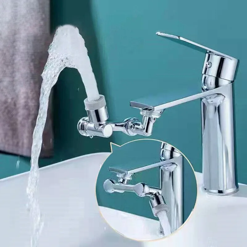 

Splash Filter Nozzle ss Universal 1080° Rotation Faucet Aerator Plastic Extender