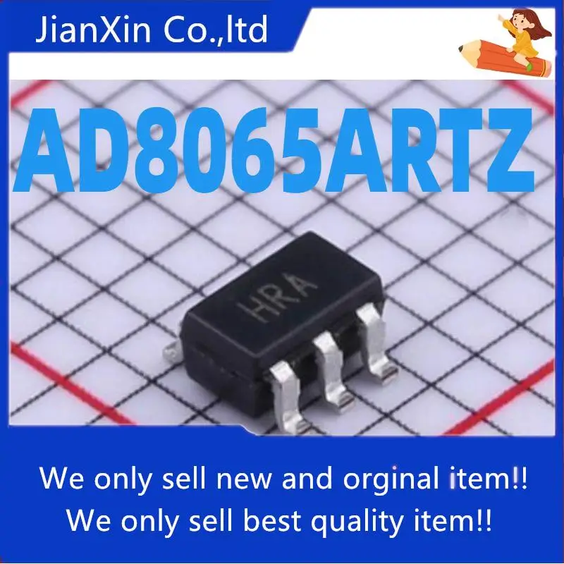 

10pcs 100% orginal new AD8065ARTZ AD8065 Silkscreen HRA Buffer/Op Amp SOT-23-5