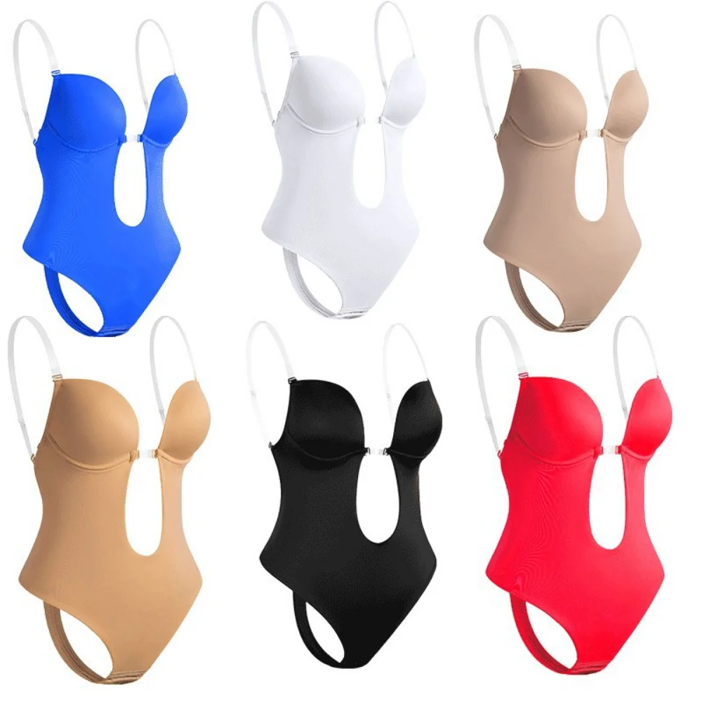 Wedding Dress Evening Dress Invisible Shapewear Sexy Deep V Backless Body Shapers Women Bodysuit Fajas Womans Corset Underwear