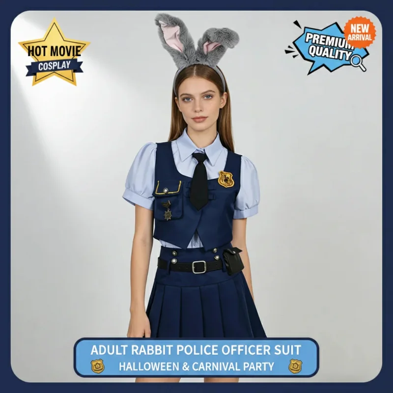 Фото Костюм для косплея COSMiku Rabbit Bunny: черный кожаный сексуальный наряд на Хэллоуин с головным убором и бантами №4