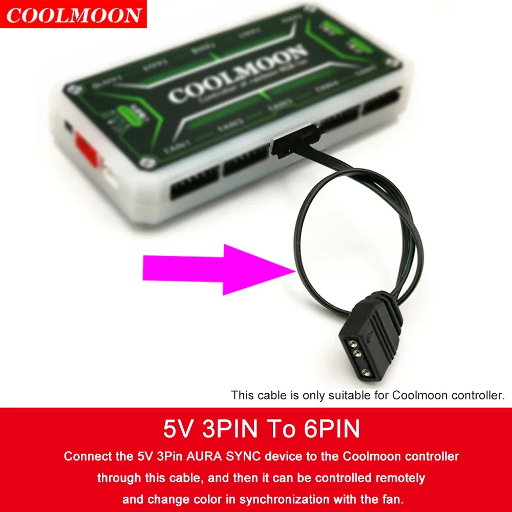 

Кабель-адаптер контроллера вентилятора, 5 В, 3 контакта-6 контактов/4 контакта