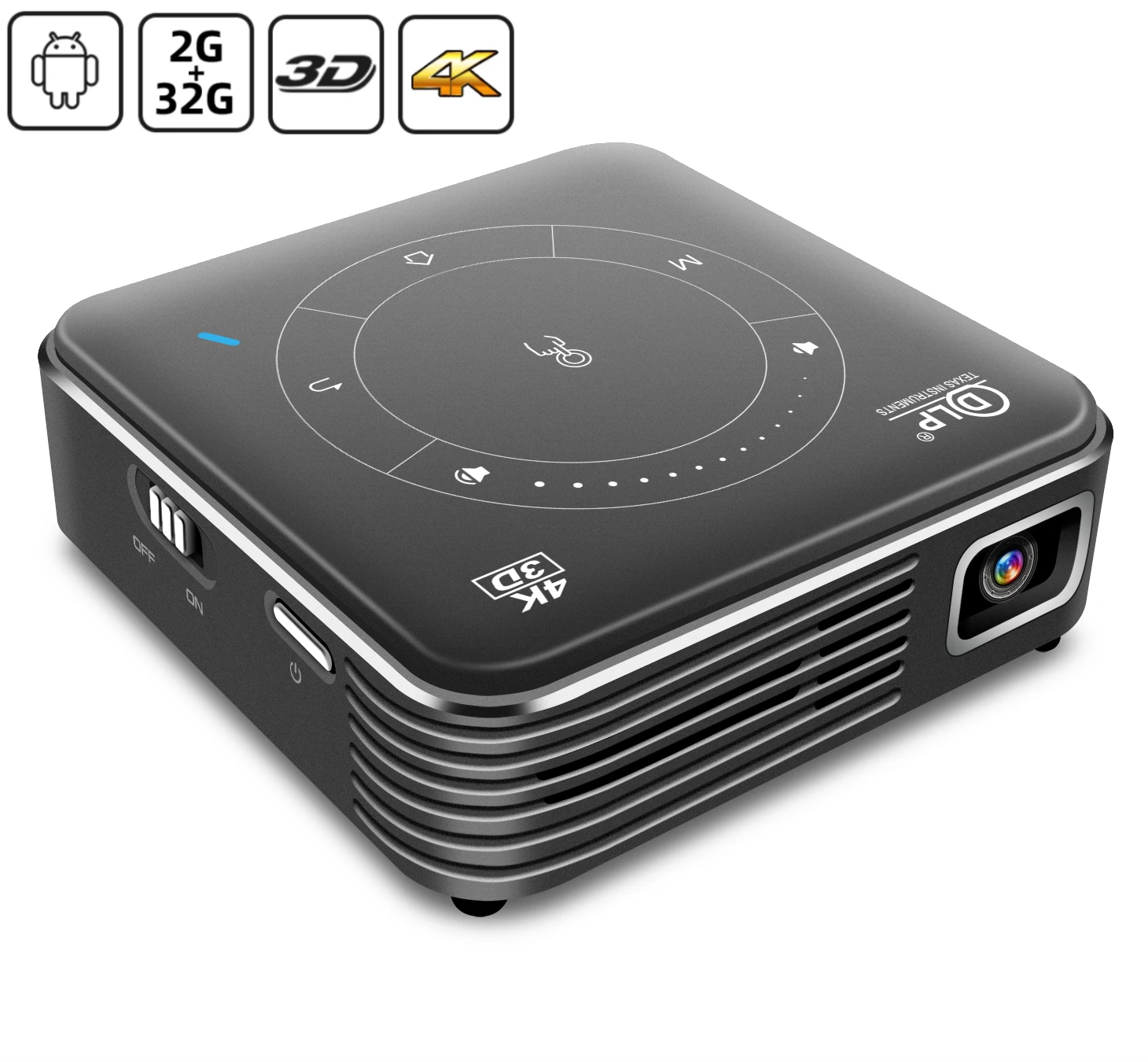 

Ifordar T11 Видеопроектор для домашних фильмов 3d Dlp Link 2g + 16g проектор 4k Hd Dlp Mini 3d Smart Pico портативный домашний кинотеатр
