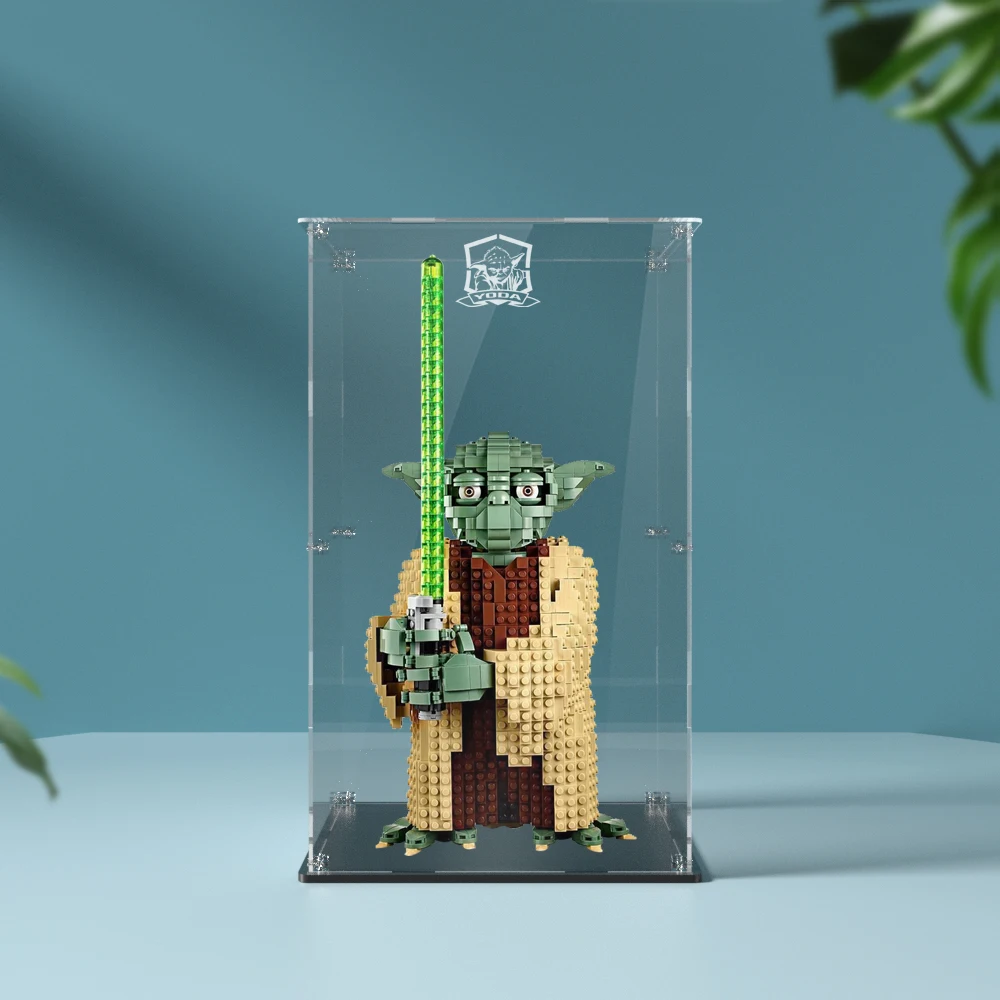 Демонстрационная коробка для конструктора lego 75255 яркий дисплей Yoda прозрачная
