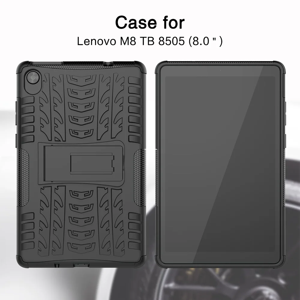 

For Lenovo Tab M8 TB-8505F Case 8.0 TPU+PC Shockproof Stand Cover for Lenovo Tab M8 3rd Generation TB-8506 Armor Case Coque