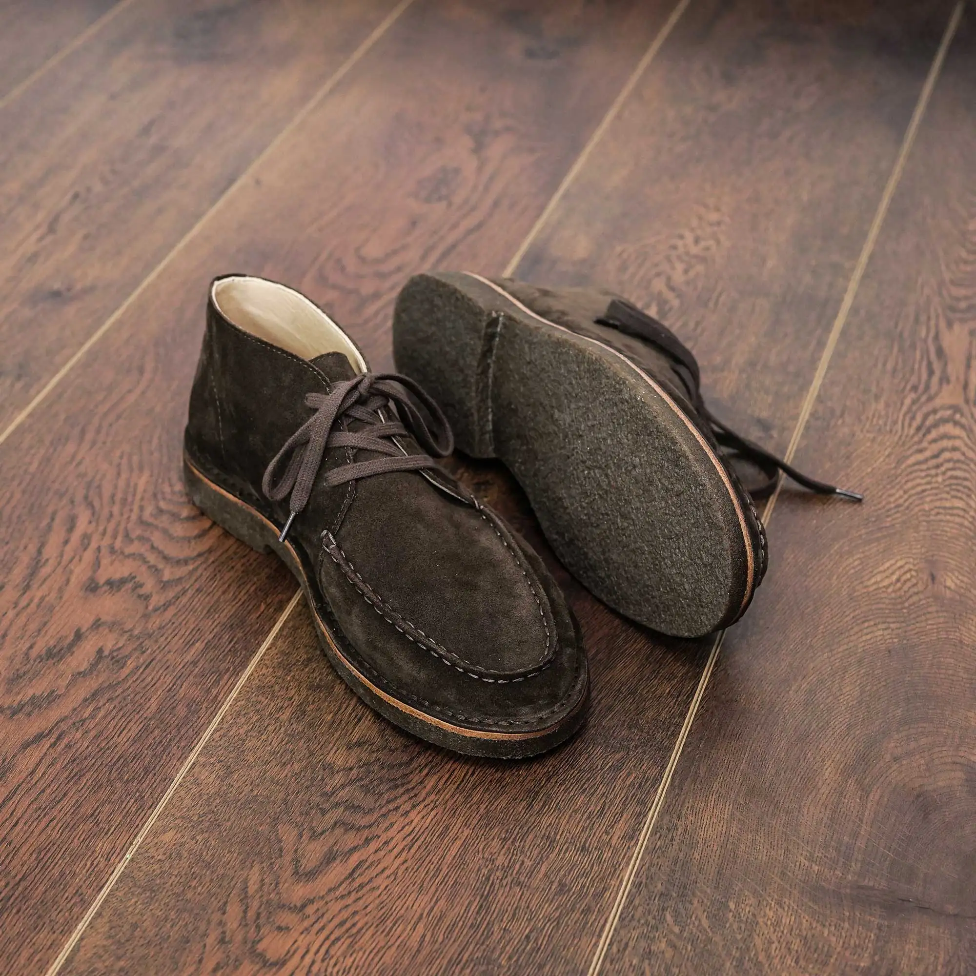 Ботинки Goodyear из кожи с швами Chukka классические винтажные сапоги 007 Джеймс Бонд