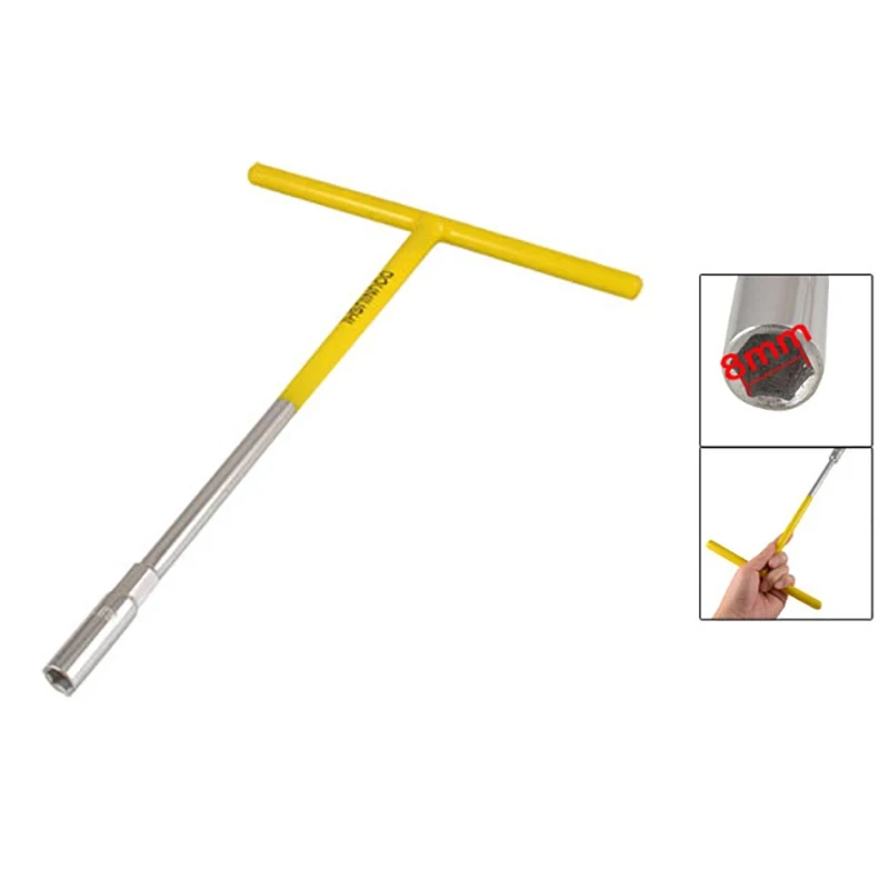 Шестигранный ключ с резиновым покрытием Т-образная ручка 8 мм 10 для ремонта